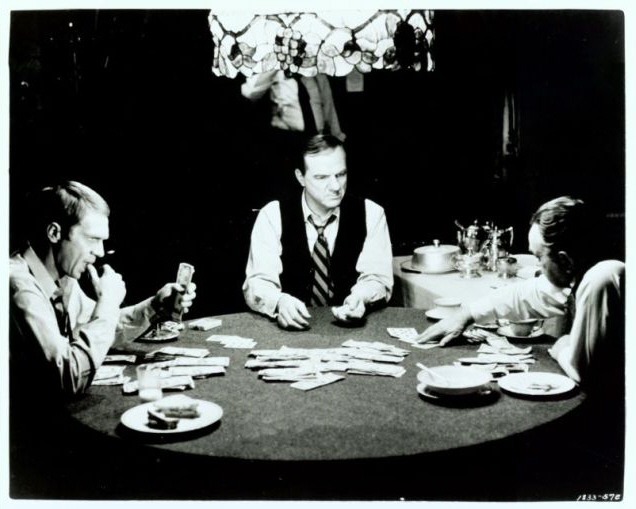 Eric (McQueen), Shooter (Karl Malden) 
and Lancy Howard (Edward G. Robinson).